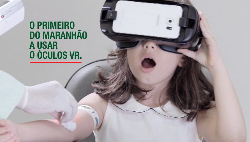 O primeiro do Maranhão a usar o óculos VR.